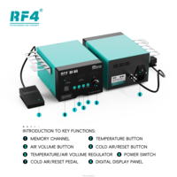 Station de soudage à air chaud RF4 RF-H4 pour réparation de téléphones portables et écouteurs, affichage numérique, commande par pédale, air froid
