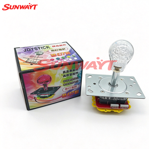 Precio al por mayor: Joystick de arcade de 5 pulsadores iluminado de 7 colores intermitentes de 12V para máquinas de juegos de garras y peces - Product Image 4