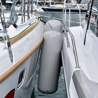 Bouée gonflable nervurée robuste en PVC de 0,9 mm, 150x35x35 cm, taille et couleur personnalisables, pour bateau, yacht, voilier, quai, surf et flottation aquatique