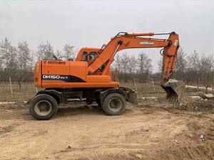 Excavadora de ruedas usada Doosan Dh150W-7 Dh150 Dh140 Dx140 Dx60W de segunda mano, modelo Korea 140, en venta - Product Image 2