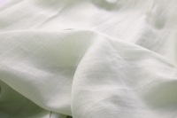 Kain Linen Tenun Ringan 45GSM, Tekstur Mengalir, Campuran untuk Pakaian Wanita, Bahan Gaun dan Blus yang Ringan dan Bernapas, Polos