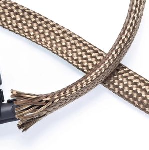 Hoch temperatur beständiges, verdicktes, mit Basalt fasern ummanteltes Rohr, feuerfestes, mit Mineral fasern geflochtenes Kabelbaum-Glasfaser gehäuse - Product Image 5