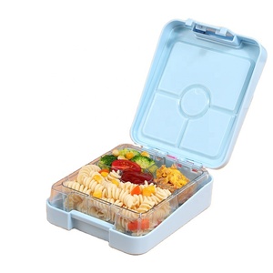   Boîte à lunch bento compartimentée sans BPA pour enfants, filles et garçons, voyages scolaires, couleur verte - Product Image 1