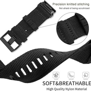 Bracelet de montre en toile de nylon balistique Quickfit 22 26 mm avec boucle à ardillon en acier inoxydable compatible avec <span class=keywords><strong>Garmin</strong></span> Fenix <span class=keywords><strong>7</strong></span> 7X 8 <span class=keywords><strong>Pro</strong></span> <span class=keywords><strong>Tactix</strong></span> 8 - Product Image 5