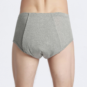 Calzoncillos de vejiga para hombre, ropa interior absorbente a prueba de fugas, lavable, reutilizable, para incontinencia urinaria, Bóxer - Product Image 1