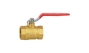 Válvula de bola de <span class=keywords><strong>gas</strong></span> de latón con mango de acero amarillo 1/2 "-2" - Product Image 3