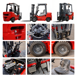Forklift Diesel QUANCHAI 3 Ton Kecepatan Tinggi untuk Dalam Ruangan, Mesin Diesel, Transmisi Otomatis, Tinggi Angkat 8m, Tiang Tiga Tingkat - Product Image 4