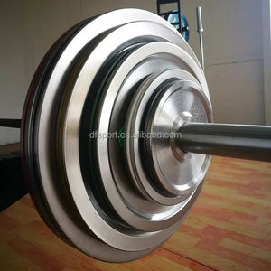 تصميم جديد مطلي بالذهب ألواح الحديد للياقة البدنية معدات الوزن الصلب الأوزان الحرة - Product Image 6