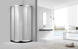 Salle <span class=keywords><strong>de</strong></span> bain design minimaliste, <span class=keywords><strong>miroir</strong></span> argenté, <span class=keywords><strong>douche</strong></span> d'angle, salles <span class=keywords><strong>de</strong></span> <span class=keywords><strong>douche</strong></span> et accessoires - Product Image 2