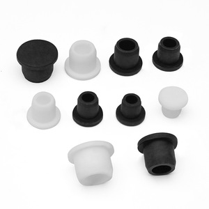 Tapón de silicona para orificios de cables, sellador, tapa hueca para protección de cables, negro, blanco, resistente al agua y a bajas temperaturas, resistente a altas temperaturas - Product Image 1