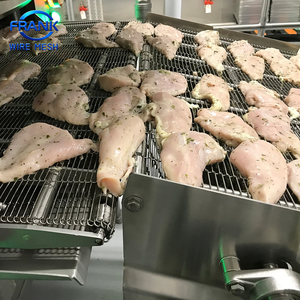 สายพานลำเลียงลวดตาข่ายสแตนเลสสำหรับเคลือบเนื้อไก่ ช็อกโกแลต พิซซ่า - Product Image 4