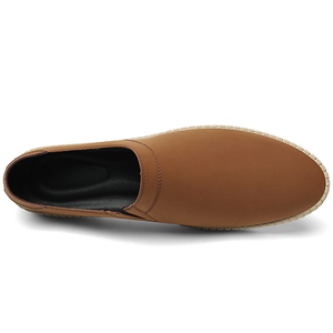 남성 로퍼 드라이빙 슈즈 페니 로퍼 플랫 가죽 로우탑 슬립온 풀온 수제 캐주얼 레저 비즈니스 플랫 힐 - Product Image 3