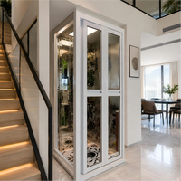 2-5 Floors Shaftless Residential Home Elevators Indoor Outdoor Hydraulic Ascensor Small House Villa Lift Passenger Elevators