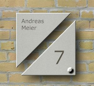 Brandnewsign Targhe Personalizzate con <span class=keywords><strong>Numero</strong></span> Civico |   Targhe con numeri civici per uso commerciale - Product Image 3