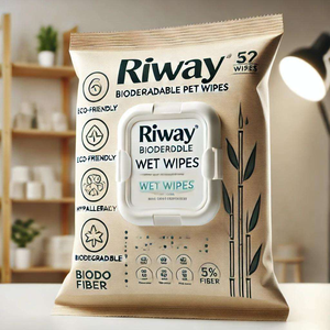 Lingettes de toilettage pour animaux de compagnie OEM personnalisées, hypoallergéniques, biodégradables, pour le contrôle des odeurs, nettoyant pour les taches de larmes de chiens et chats, lingettes humides pour le bain - Product Image 1
