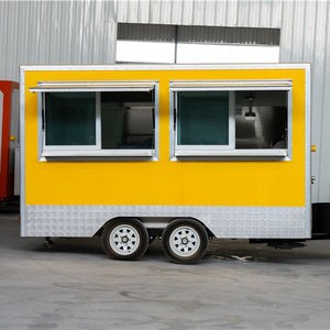 โรงงานเชิงพาณิชย์รถบรรทุกอาหารที่มี3ส่วนประกอบระบบอ่างน้ำอาหารอย่างรวดเร็วเบอร์เกอร์สุนัขร้อนออกประตูรถบรรทุกหยอดเหรียญ - Product Image 1