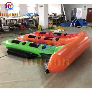 Barco inflable de pesca con mosca, <span class=keywords><strong>juego</strong></span> deportivo de agua, pescado volador, plátano, venta al por mayor de fábrica - Product Image 4