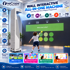 Proyector de pared interactivo portátil, máquina todo en uno, sistema de entrenamiento deportivo con sensor de movimiento para gimnasio interior - Product Image 1
