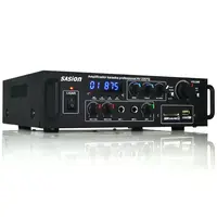 AV-2207Q Hifi mini bluetooth ev stereo dj hoparlör amplifikatör ses araba ses karaoke amplifikatörü