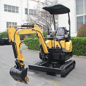 Mini-excavatrice EZ 13PLUS, type chenilles, moteur électrique, couleur jaune, économie d'énergie, pour déneigement et pose de câbles - Product Image 1