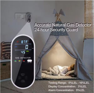 أجهزة كشف الغاز الطبيعي والبروبان 3 في 1 قابلة للتوصيل للمنزل والمركبات الترفيهية، جهاز مراقبة تسرب الغاز القابل للاحتراق للغاز الطبيعي المسال والغاز البترولي المسال والميثان - Product Image 5