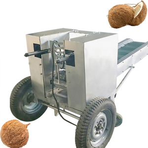 Coconut Palm Shell Fiber Removal Peel Machine Coir Fiber Extracting Coconut Shell Husk Shredder 3KW 1400rpm Engine Motor - Product Image 1