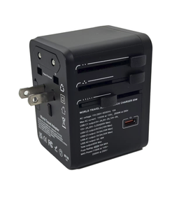 Adaptador de carga súper rápida, extensión de alimentación de viaje Universal internacional mundial, tipo <span class=keywords><strong>C</strong></span> <span class=keywords><strong>USB</strong></span>, auricular de salida de 65W para ordenador portátil, - Product Image 4