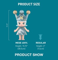 POPMART MEGA ROYAL MOLLY 400% DIDI-TO LOVE Оригинальная аниме-фигурка, коллекционная кукла для дома, загадочная коробка-сюрприз, подарок