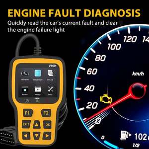 V600 Version Full OBDII Function Car Diagnostic <strong>Tool</strong> Electronic <strong>Programming</strong> <strong>Tool</strong> in 10 Languages Without Battery - Product Image 2