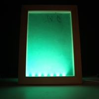 Cadre Photo personnalisable, nouveau modèle 2022, personnalisé, lampe, panneau Photo, Sublimation, cadre acrylique blanc avec lampe