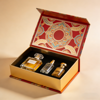 Boîtes à parfum en papier gaufré personnalisées à l'encre de soja, rabat magnétique, 50 ml, boîte cadeau de luxe vide pour parfum, emballage
