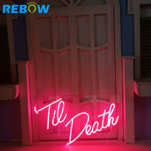 Rebow thả vận chuyển trang trí đám cưới tùy chỉnh sinh động <span class=keywords><strong>DIY</strong></span> <span class=keywords><strong>Led</strong></span> Neon Flex dấu hiệu - Product Image 5