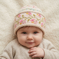 Gorro de Punto Grueso y Cálido de Algodón Ecológico, Transpirable y Absorbente de Sudor, para Bebés, Niños y Niñas, Ideal para Viajes y Playa