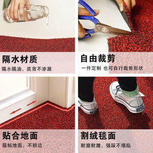 Alfombra de Entrada para Exteriores, de Césped Artificial, Seda Sintética, Polipropileno, PVC, Antideslizante, Ignífuga, Rectangular - Product Image 2