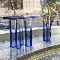 Anpassbarer Moderner Farbverlauf-Acryl-Beistelltisch Zeitgenössischer Couchtisch für Wohnzimmermöbel Heimtextilien Fabrik