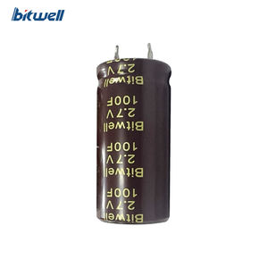 อัลตราคาปาซิเตอร์2.7V ทรงกระบอกชนิด bwm <span class=keywords><strong>100F</strong></span> bitwell สำหรับระบบนำทางดีวีดีในรถยนต์ - Product Image 2