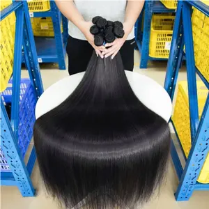 Vendeur perruque 30 pouces cheveux humains faisceaux droits brésiliens Double trame extensions cheveux naturels cheveux humains