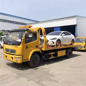 Camión de barrera de fondo plano automático Dong Feng, buen precio, vehículos de rescate, remolque de coche barato - Product Image 3