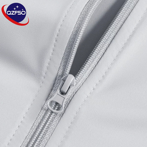 QZFSO Custom Streetwear <b>Lightweight</b> Mesh Zip up Windbreaker Breathable Quick-dry Polyester Sun Protection <b>Jacket</b> With Hood - Product Image 6