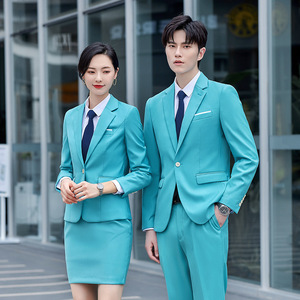 Men's Formal Suit Viscose Worsted Work Uniforms For Office Use - Product Image 1