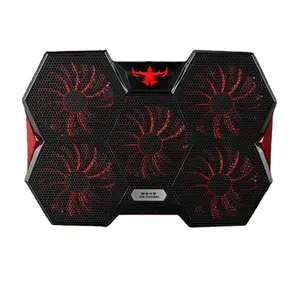 Cooler for Laptop Five <strong>Fan</strong> Gaming Laptop <strong>Cooling</strong> <strong>Pads</strong> 17 Inch <strong>Notebook</strong> Cooler - Product Image 1