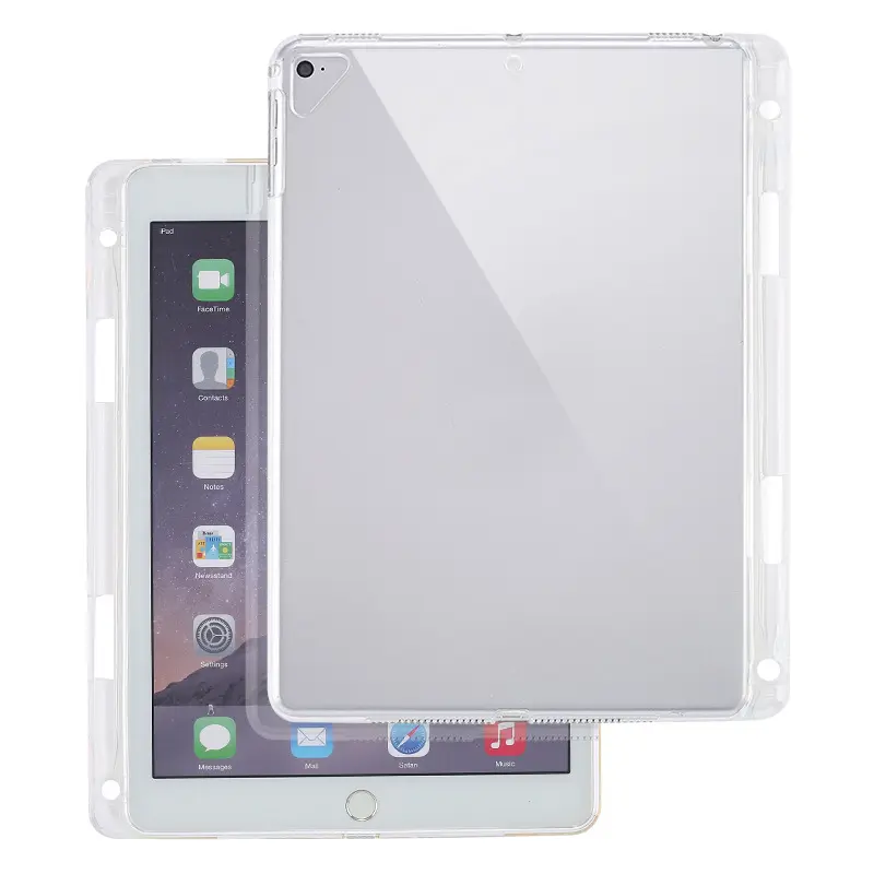 TPU trường hợp trong suốt với bút khe cắm bìa cho iPad 4/5 không khí, 10.9 inch