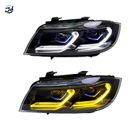 JYGD Phares LED professionnels Plug and Play pour BMW Série 3 E90 05-12, design de signalisation séquentielle moderne, projecteur de feux de route
