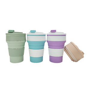 Sport <b>Mug</b> Folding Cup Coffee Foldable Silicon Bpa Free Collapsible Travel Food Grade Silicone with Minimalist Color <b>Box</b> - Product Image 2