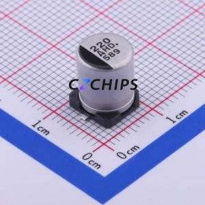 Condensateur électrolytique en aluminium SMD EEEHD1A221AP, SMD, D8xL10.2mm 220uF 20% 10V 160mA-120Hz - Product Image 1