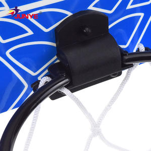 Panier de basket-ball d'intérieur Junye, bleu, en plastique, pliable, portable, avec filet et boucle, pour enfants de 8 à 13 ans - Product Image 1