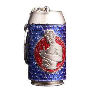 평화를 위해 엘리트 만화 아연 합금 배낭 에너지 음료 지프 장난감 열쇠 고리 펜던트 도매 선물 열쇠 고리 - Product Image 5