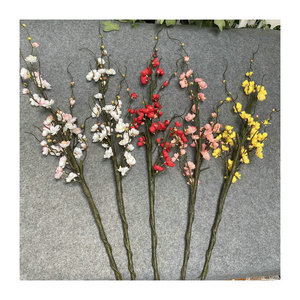 Décoration de mariage, <span class=keywords><strong>fleurs</strong></span> artificielles <span class=keywords><strong>en</strong></span> cire, <span class=keywords><strong>fleurs</strong></span> de winter sweet, fausses <span class=keywords><strong>fleurs</strong></span>, décorations pour salon, jardin, cour, plantes décoratives - Product Image 5