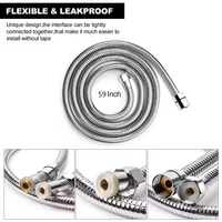 FEIDU Design moderne en acier inoxydable flexible tuyau de pommeau de douche accessoire de plomberie durable