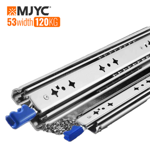 Rail <span class=keywords><strong>de</strong></span> guidage triple verrouillable <span class=keywords><strong>de</strong></span> 53mm amélioré pour système <span class=keywords><strong>de</strong></span> rail <span class=keywords><strong>de</strong></span> tiroir <span class=keywords><strong>de</strong></span> résistance industrielle <span class=keywords><strong>de</strong></span> meubles <span class=keywords><strong>de</strong></span> camping-car - Product Image 1